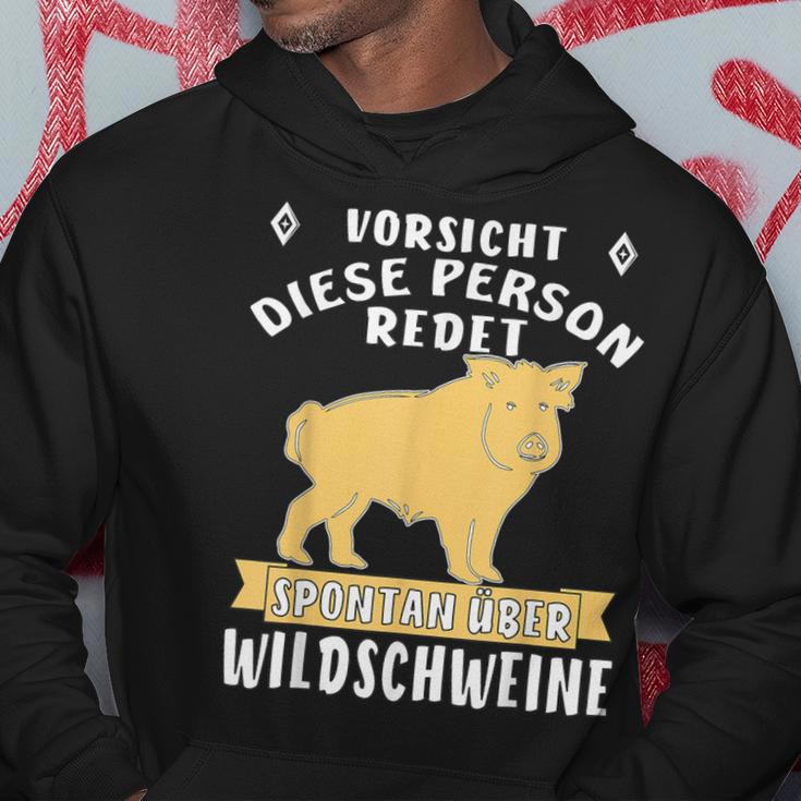 Person Redet Über Wildschweine Sau Jagen Wildsau Hunter Person R S Hoodie Lustige Geschenke