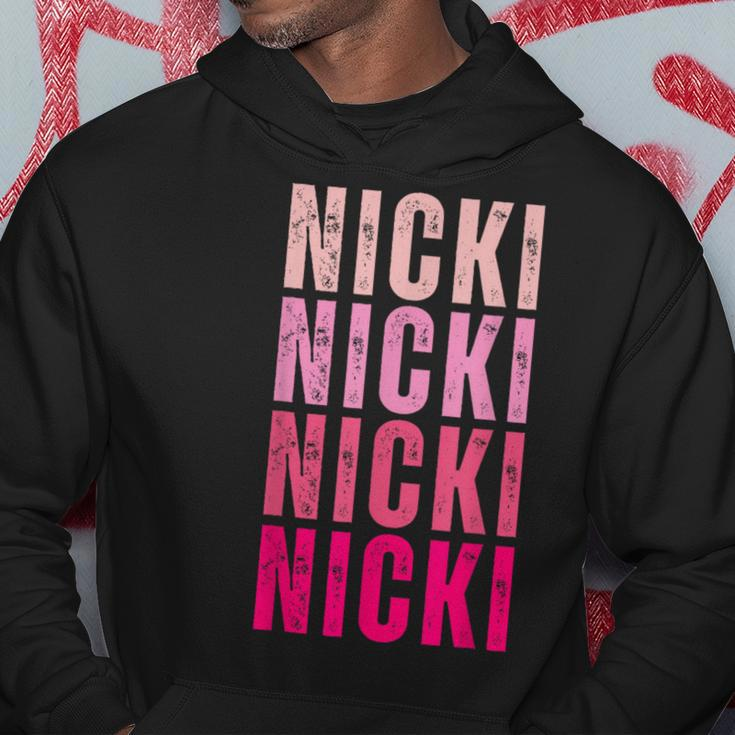 Personalized Name Nicki I Love Nicki Vintage Hoodie Unique Gifts