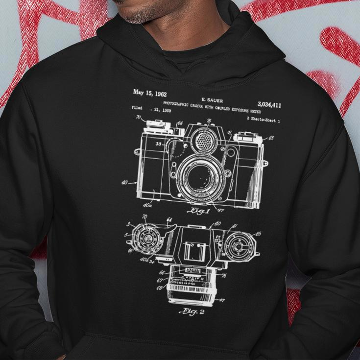 Photography Lover Camera Vintage Patent Print Hoodie Unique Gifts