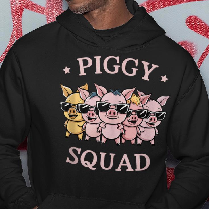 Piggy Squad Cute Pig Farmer Animal Lovers Pigg Farm Hoodie Unique Gifts