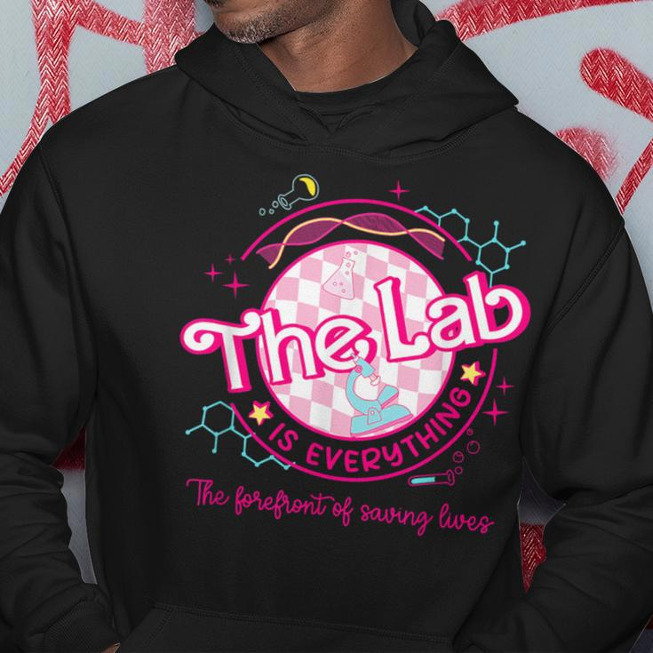 Pink Lab Week 2024 Medical Lab Science Lab Tech Team Hoodie Funny Gifts