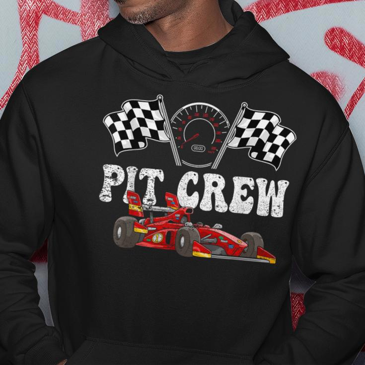 Pit Crew Race Car Hosting Parties Racing Family Themed Hoodie Funny Gifts