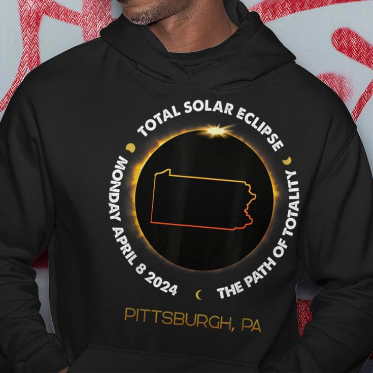 Pittsburgh Pennsylvania Total Solar Eclipse 2024 Hoodie Unique Gifts