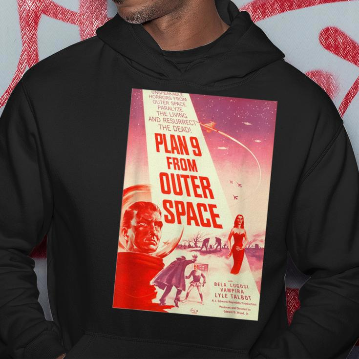 Plan 9 From Outer Space Sci-Fi Sience Vintage Poster B Movie Hoodie Unique Gifts