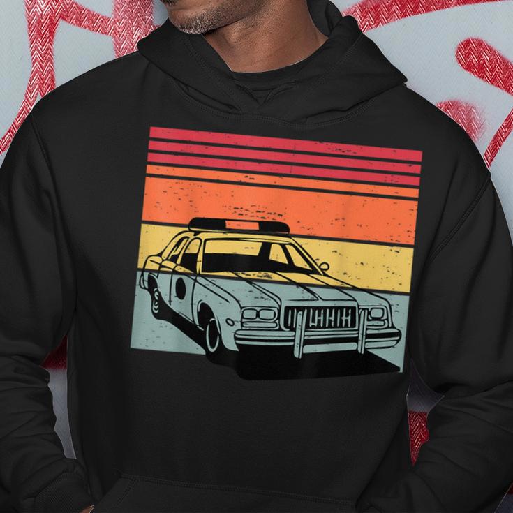 Police Car Tv Cop Shows Vintage Retro 70S & 80'S Sunset Hoodie Unique Gifts