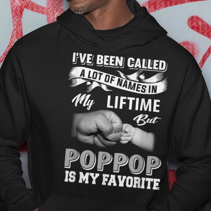Pop Pop Is My Favorite Name Grandpa Father's Day Hoodie Funny Gifts