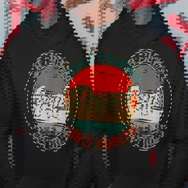 Poppi Like A Grandpa Only Cooler Retro Father's Day Men Hoodie Personalized Gifts