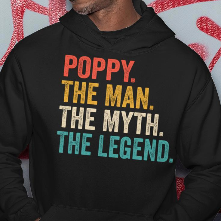 Poppy Der Mann Der Mythos Die Legende -Intage-Vatertag Hoodie Lustige Geschenke
