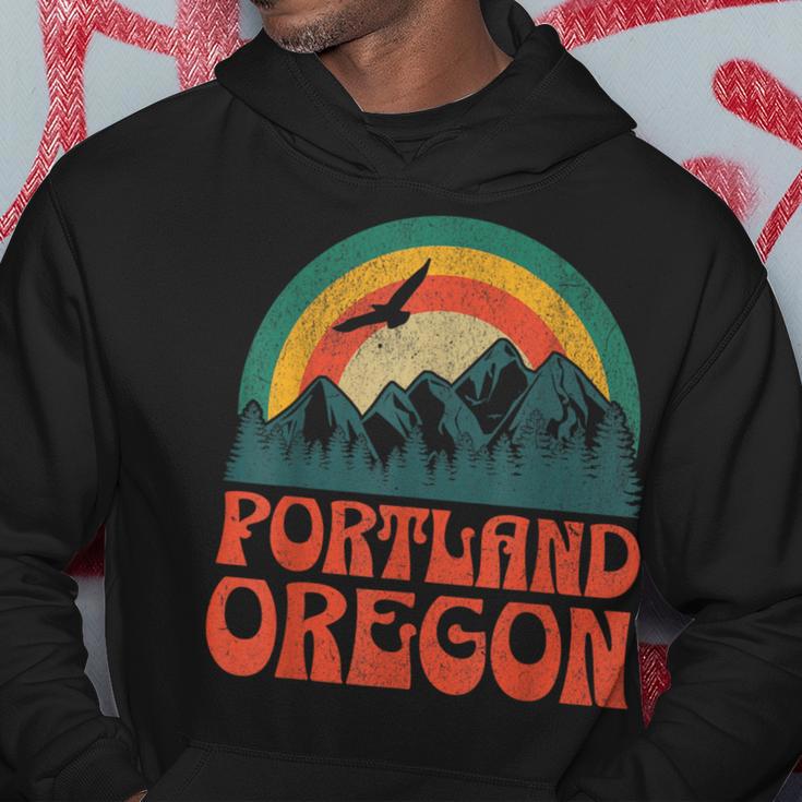 Portland Oregon Blue Hoodie Lustige Geschenke