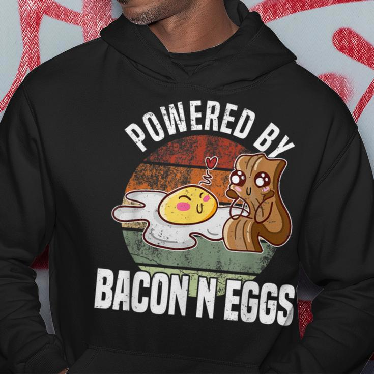 Powered By Bacon And Eggs Bacon Lover Hoodie Unique Gifts