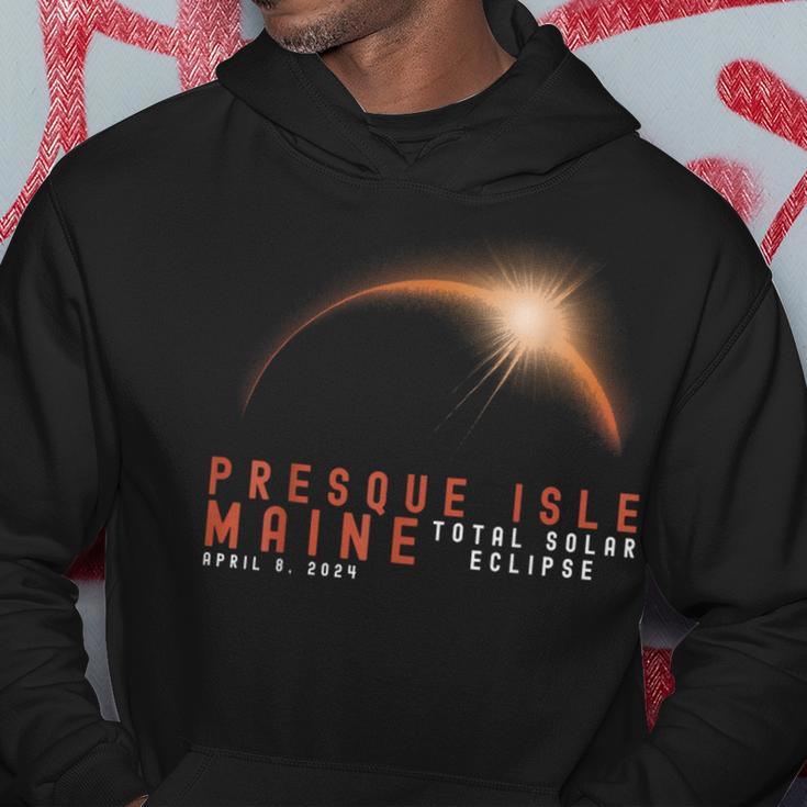 Presque Isle Maine Eclipse Solar Total April 8 2024 Eclipse Hoodie Unique Gifts