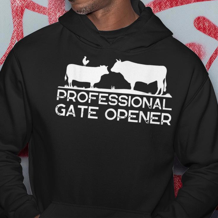 Professional Gate Opener Farmer Cow Vintage Farm Animal Hoodie Unique Gifts