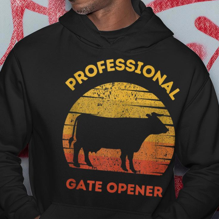 Professional Gate Opener Farmer Cool Cows Hoodie Unique Gifts