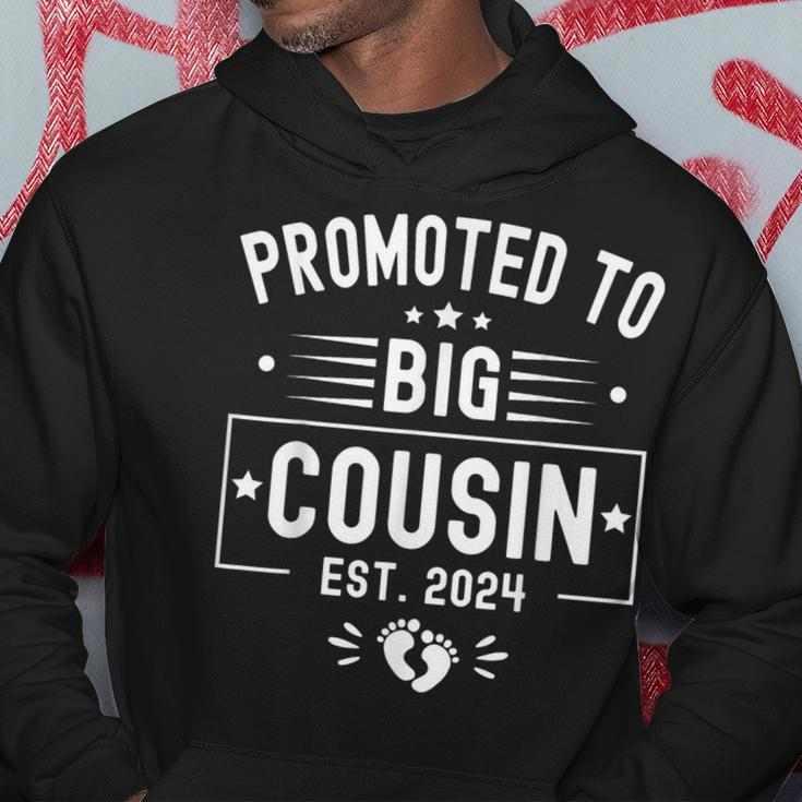 Promoted To Big Cousin Est 2024 Soon To Be Big Cousin 2024 Hoodie Funny Gifts