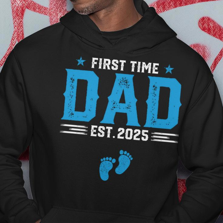 Promoted To Dad Daddy Est 2025 First Time Dad Father's Day Hoodie Unique Gifts