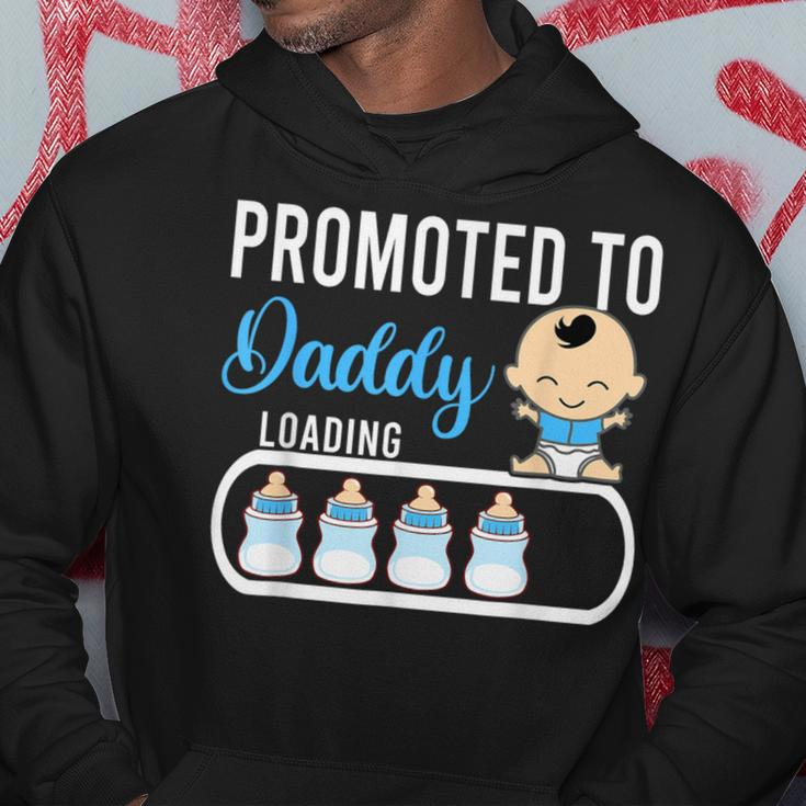 Promoted To Daddy Boy Pregnancy Announcement Dad Father Men Hoodie Unique Gifts