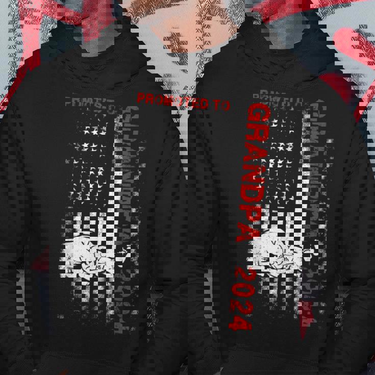 Promoted To Grandpa 2024 New First Grandpa 2024 Hoodie Unique Gifts