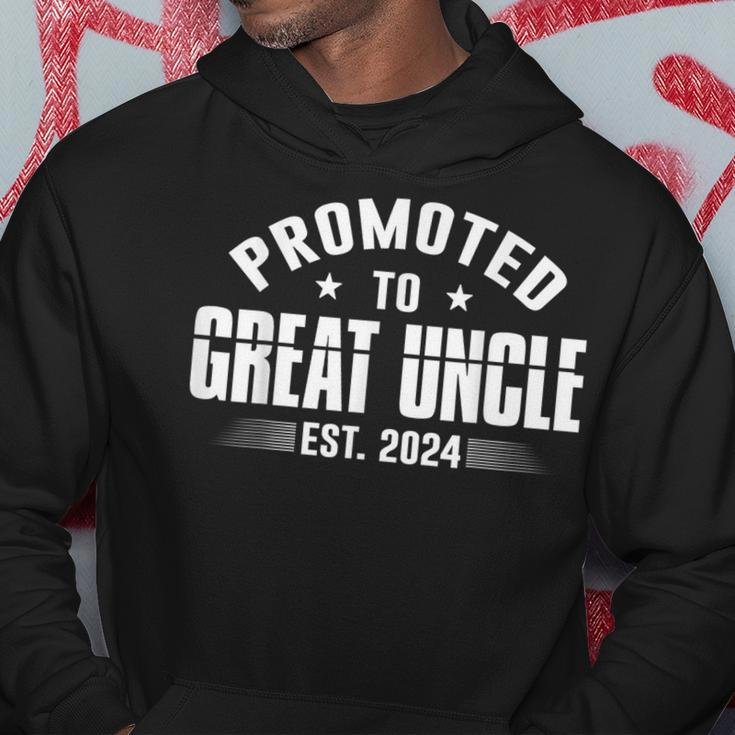 Promoted To Great Uncle 2024 Family Pregnancy Announcement Hoodie Personalized Gifts