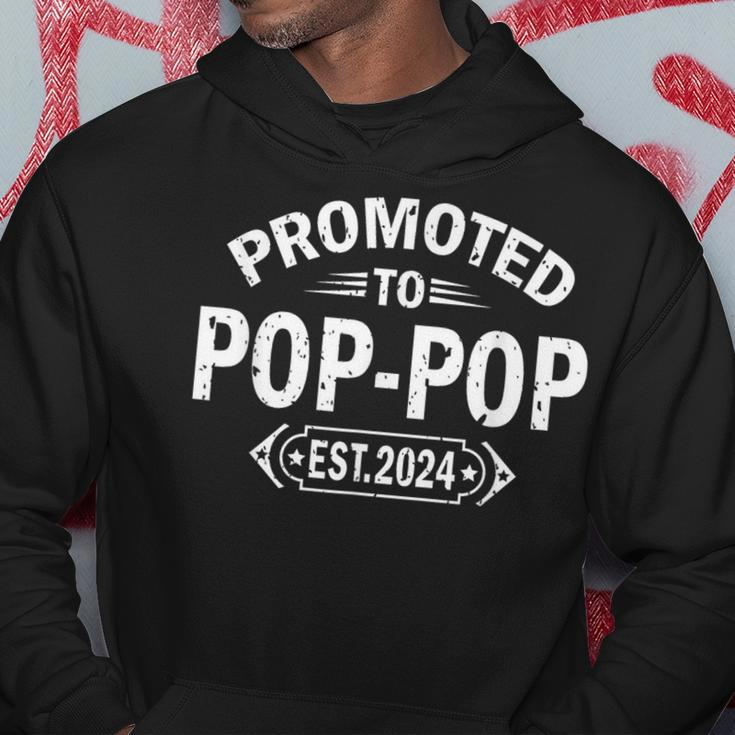 Promoted To Pop-Pop Est 2024 Soon To Be Pop-Pop Hoodie Unique Gifts