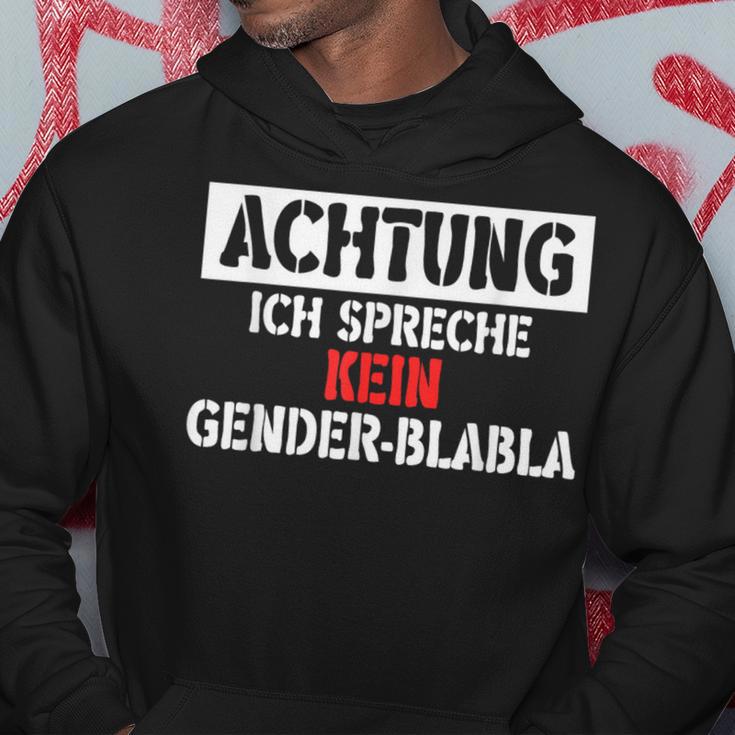 Protest Gendern No Dank Hoodie Lustige Geschenke