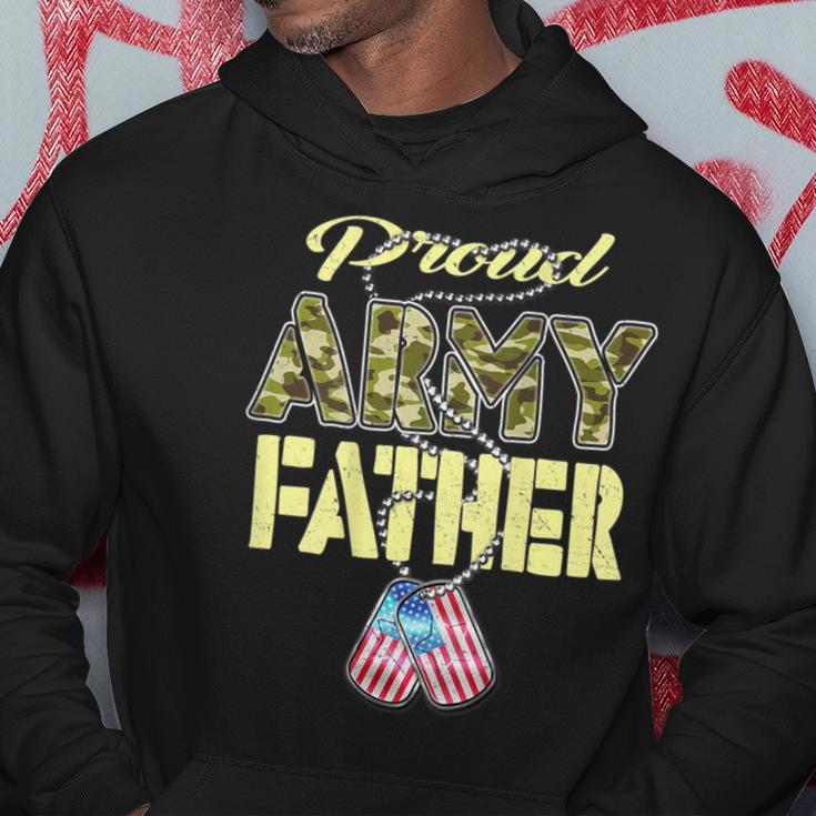 Proud Army Father Us Flag Camo Dog Tags Pride Military Dad Hoodie Unique Gifts