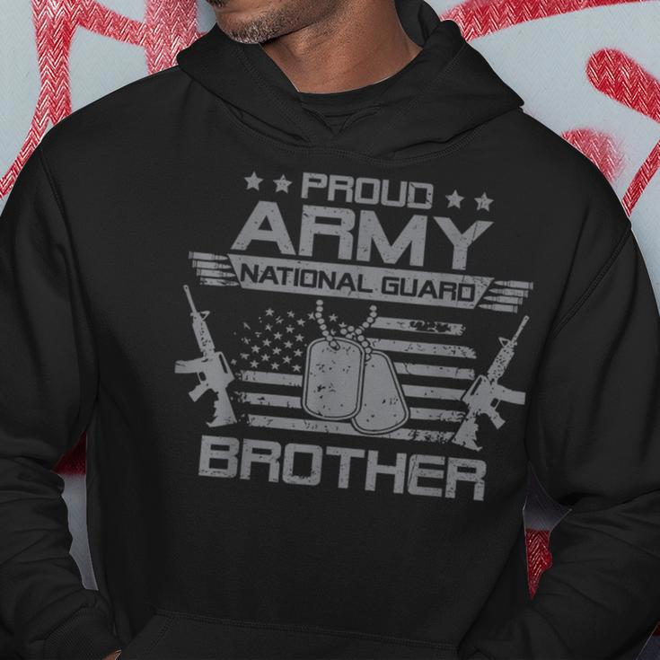 Proud Army National Guard Brother Flag Usa Military Veteran Hoodie Unique Gifts