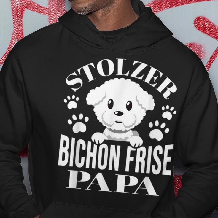 Proud Bichon Frise Papa Bichon Frise Kapuzenpullover Lustige Geschenke