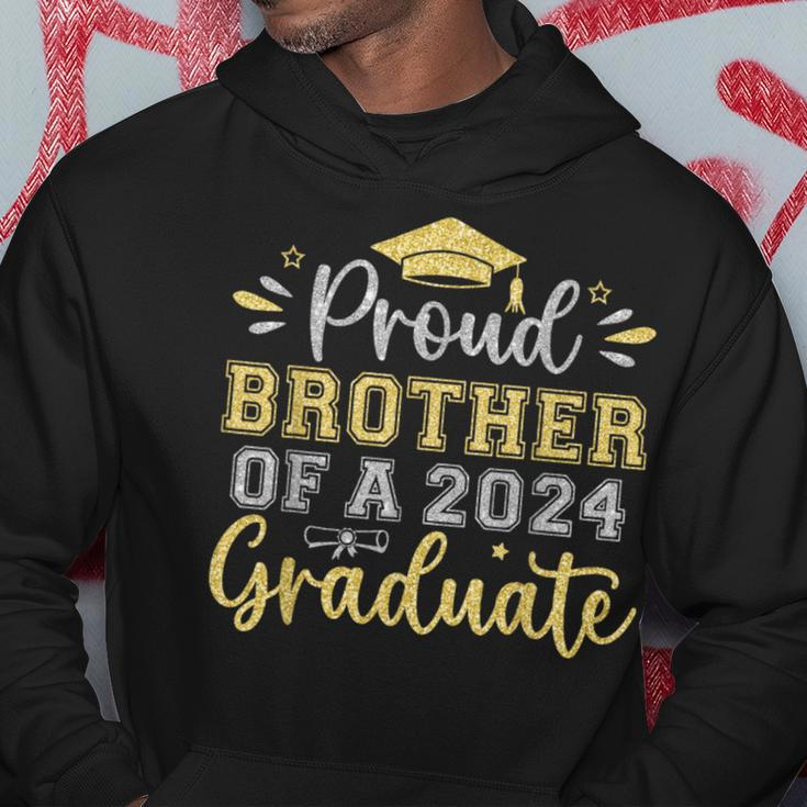 Proud Brother Of A 2024 Graduate Senior Graduation Boys Hoodie Unique Gifts
