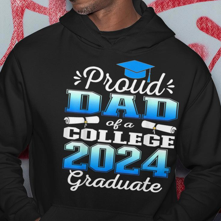 Proud Dad Of 2024 College Graduate Family 24 Graduation Hoodie Unique Gifts
