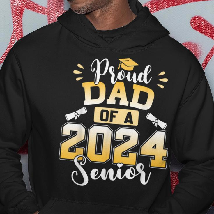 Proud Dad Of A 2024 Senior Graduation Hoodie Funny Gifts