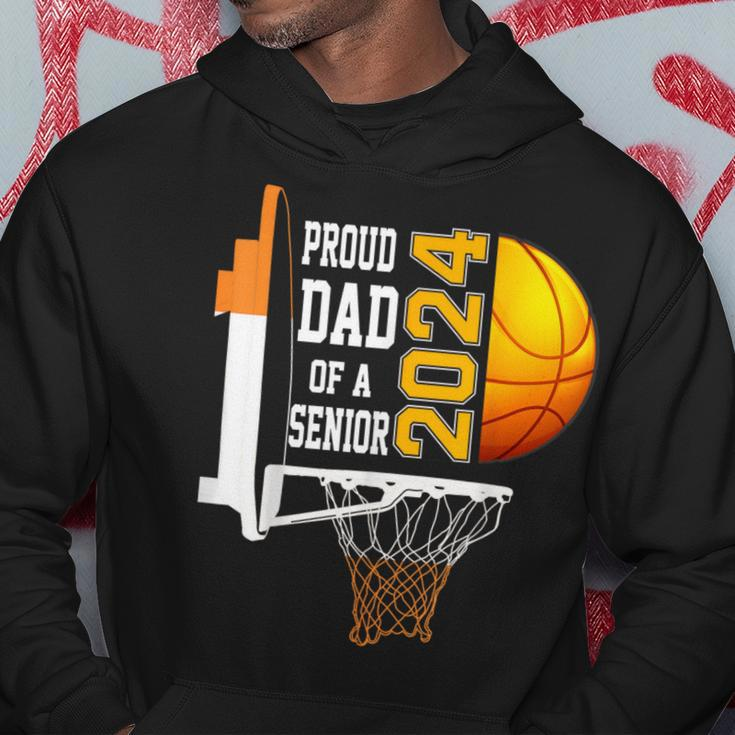 Proud Dad Of A Basketball Senior 2024 Hoodie Funny Gifts