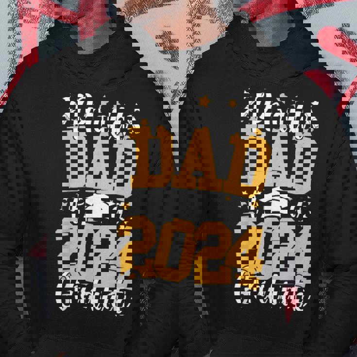 Proud Dad Of A Class Of 2024 Graduate Matching Family Hoodie Funny Gifts