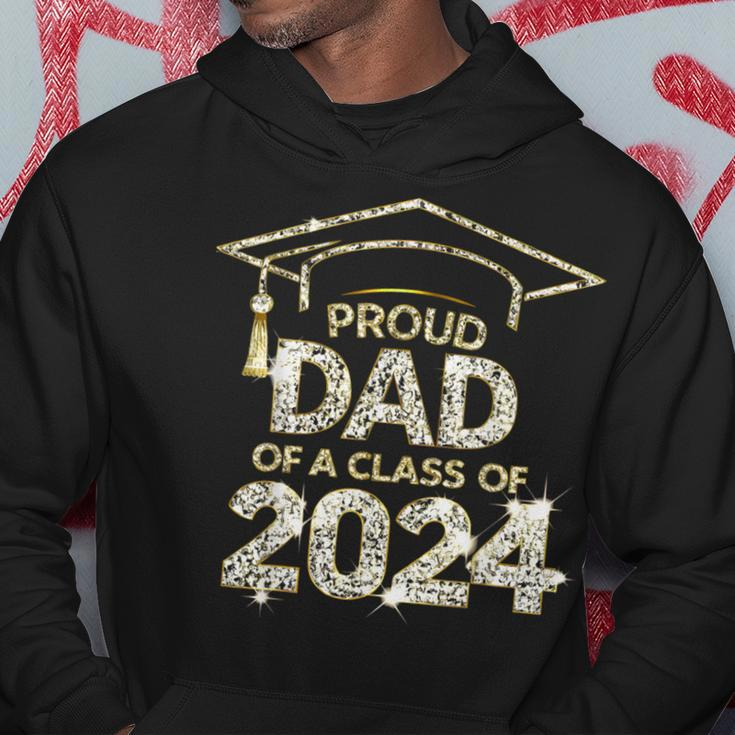 Proud Dad Of A Class Of 2024 Graduate Senior 24 Graduation Hoodie Unique Gifts