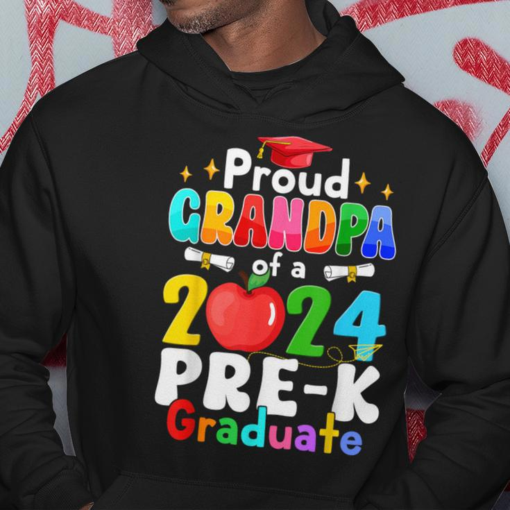Proud Grandpa Of A 2024 Pre-K Graduate Matching Family Grad Hoodie Unique Gifts
