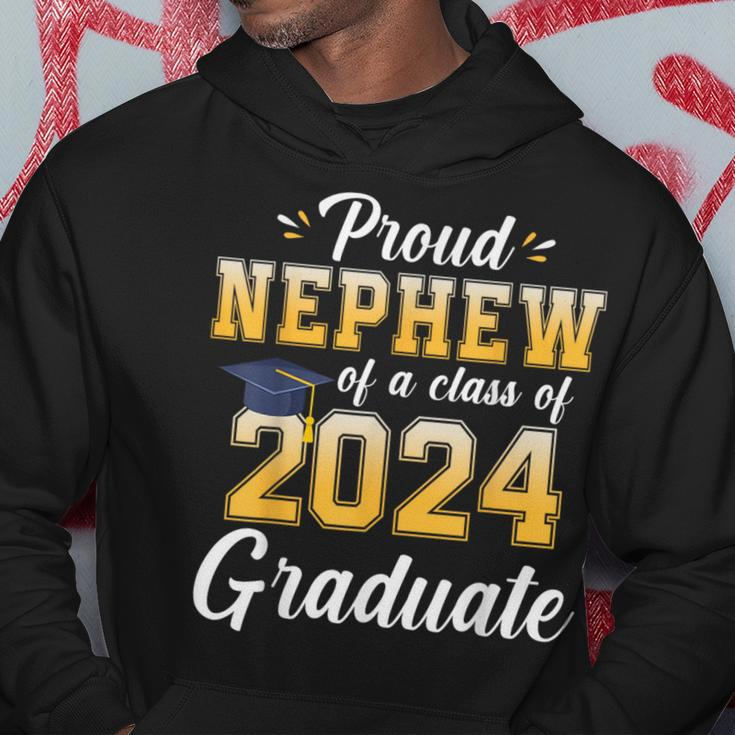 Proud Nephew Of A Class Of 2024 Graduate Senior Graduation Hoodie Funny Gifts