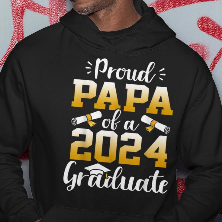 Proud Papa Of A Class Of 2024 Graduate Senior Graduation Hoodie Personalized Gifts