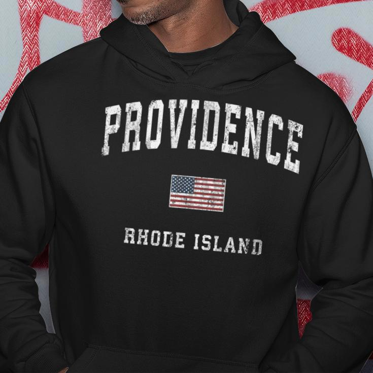 Providence Rhode Island Ri Vintage American Flag Sports Hoodie Unique Gifts