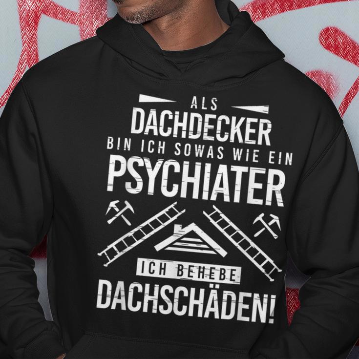 Psychiatrist Ich Behebe Roof Damage Roofers Hoodie Lustige Geschenke