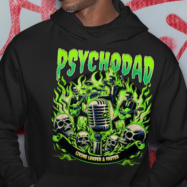 Psycho Dad Birthday Psychobilly Father's Day Hoodie Unique Gifts