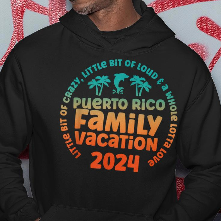 Puerto Rico Family Vacations Trip 2024 Little Bit Of Crazy Hoodie Funny Gifts