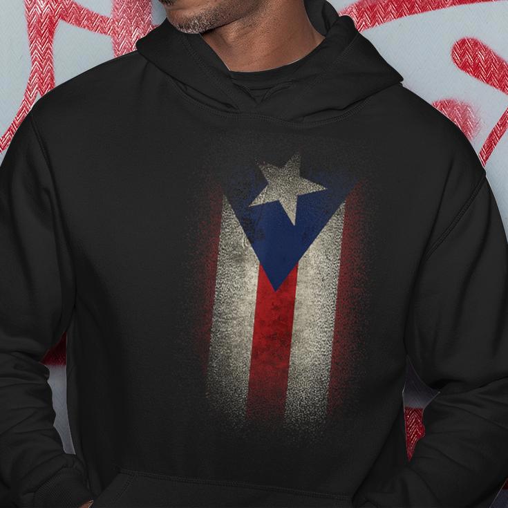 Puerto Rico Washed Flag Hoodie Lustige Geschenke