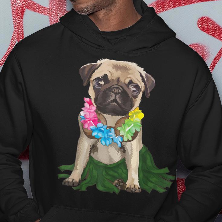 Pug Hawaiian Hula Dance Cool Aloha Animal Hoodie Unique Gifts