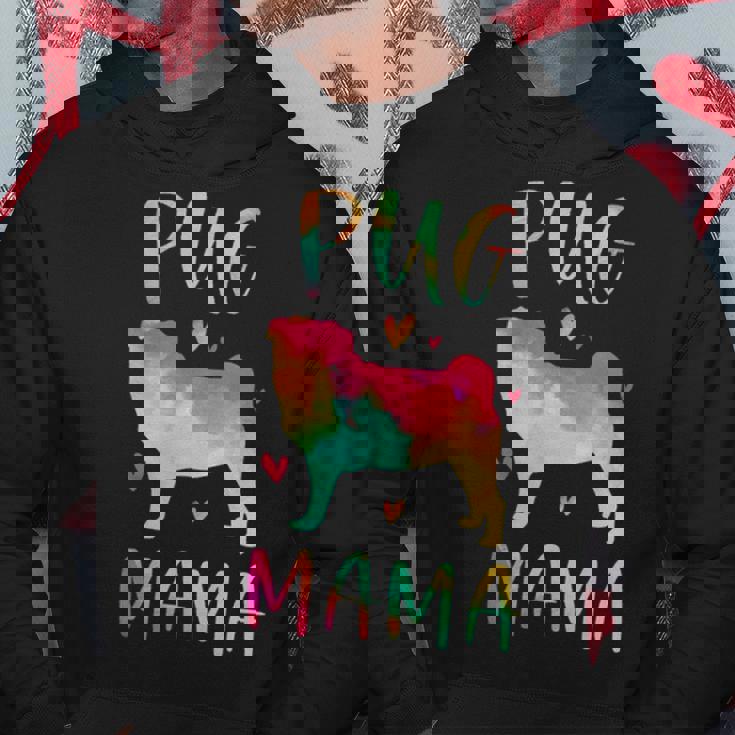 Pug Mama Colorful Pug Dog Mom Hoodie Unique Gifts Pug Mama Colorful Pug Dog Mom Hoodie Unique Gifts