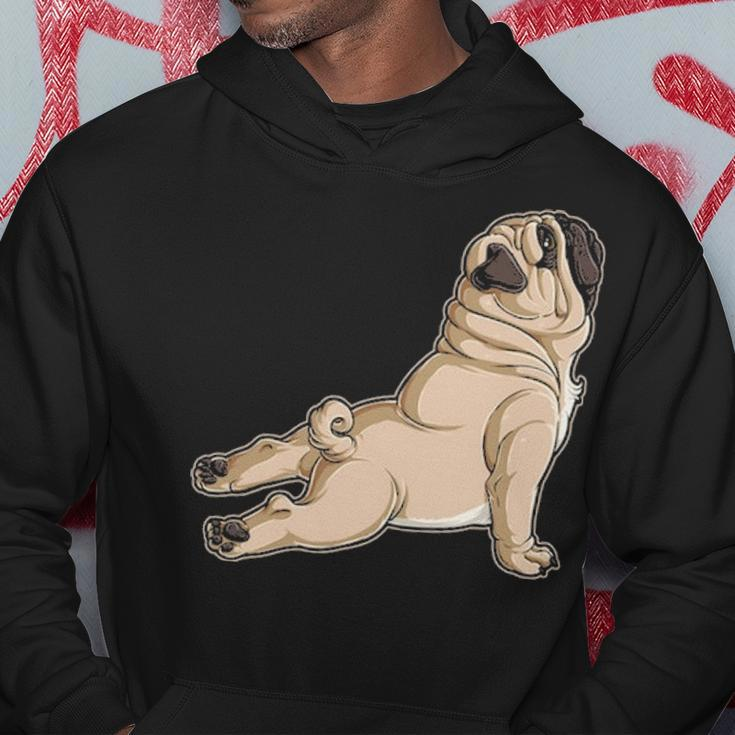 Pug Yoga Fitness Workout Gym Dog Lovers Puppy Athletic Pose Hoodie Unique Gifts