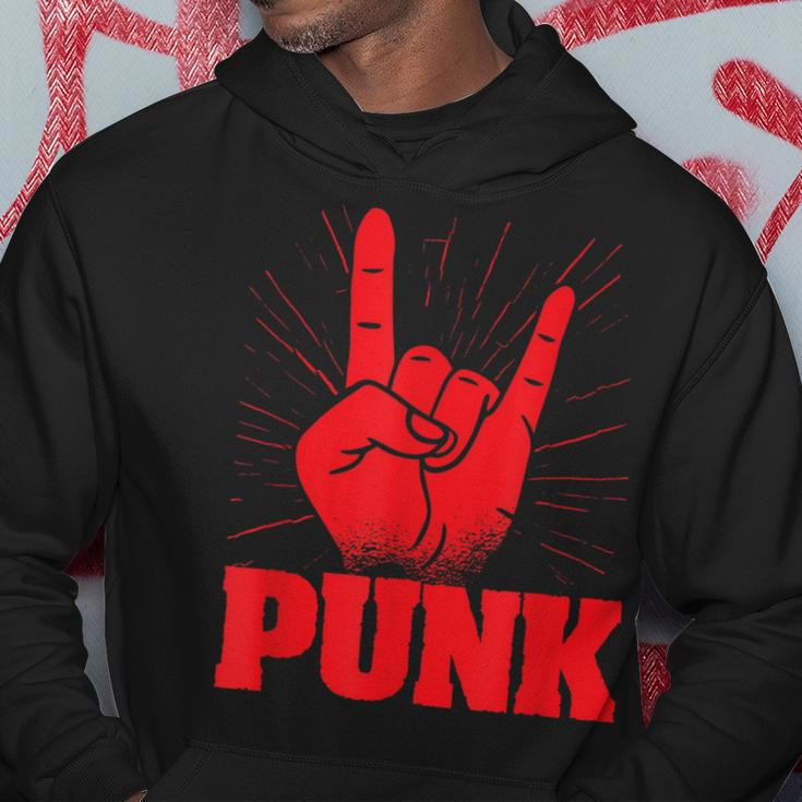 Punk Mohawk Punk Rocker Punker Black Hoodie Lustige Geschenke