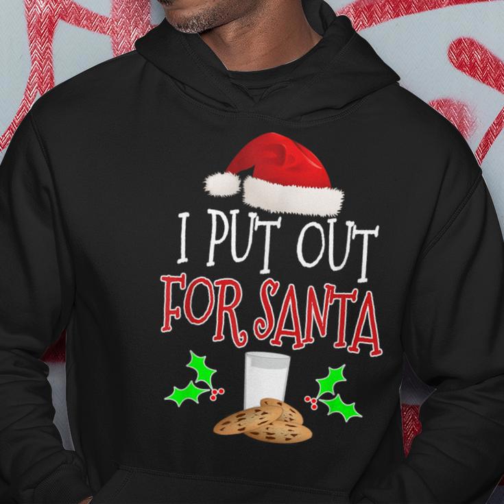 I Put Out For SantaChristmas Holiday Hoodie Unique Gifts