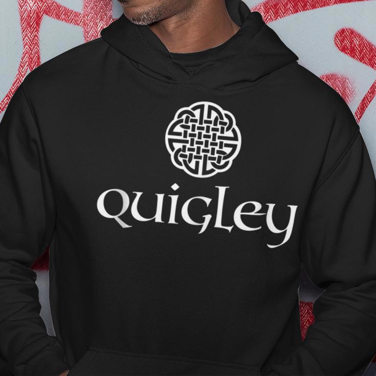 Quigley Irish Surname Dara Knot Strength Monogram Hoodie Unique Gifts