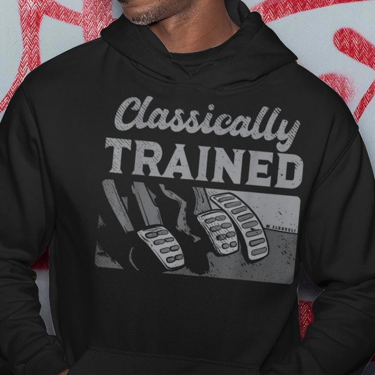 Racing Three Pedals Classically Trained Manual Transmission Hoodie Unique Gifts