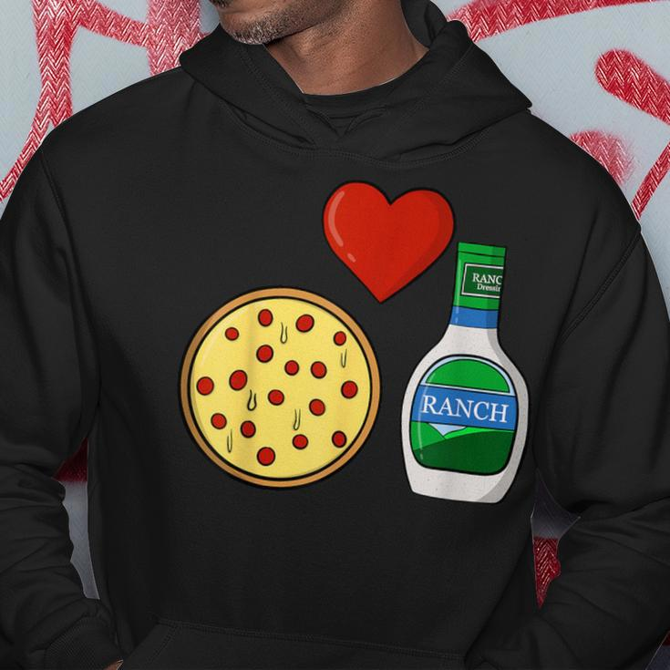 Ranch Dressing Pizza Lover Foodie Condiment Sauce Hoodie Unique Gifts