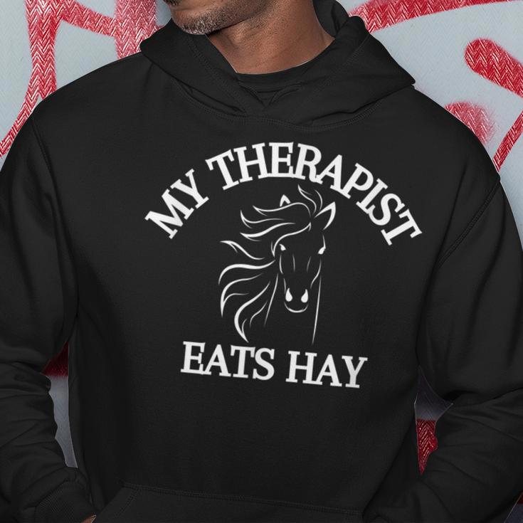 My Therapist Eats Hay Lustiger Pferdeliebhaber Hoodie Lustige Geschenke